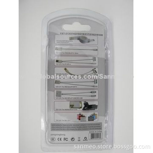 Portable USB charger cable, data sync for iPhone/iPad/iPod/micro USB, for digital devices/1A OutputNew